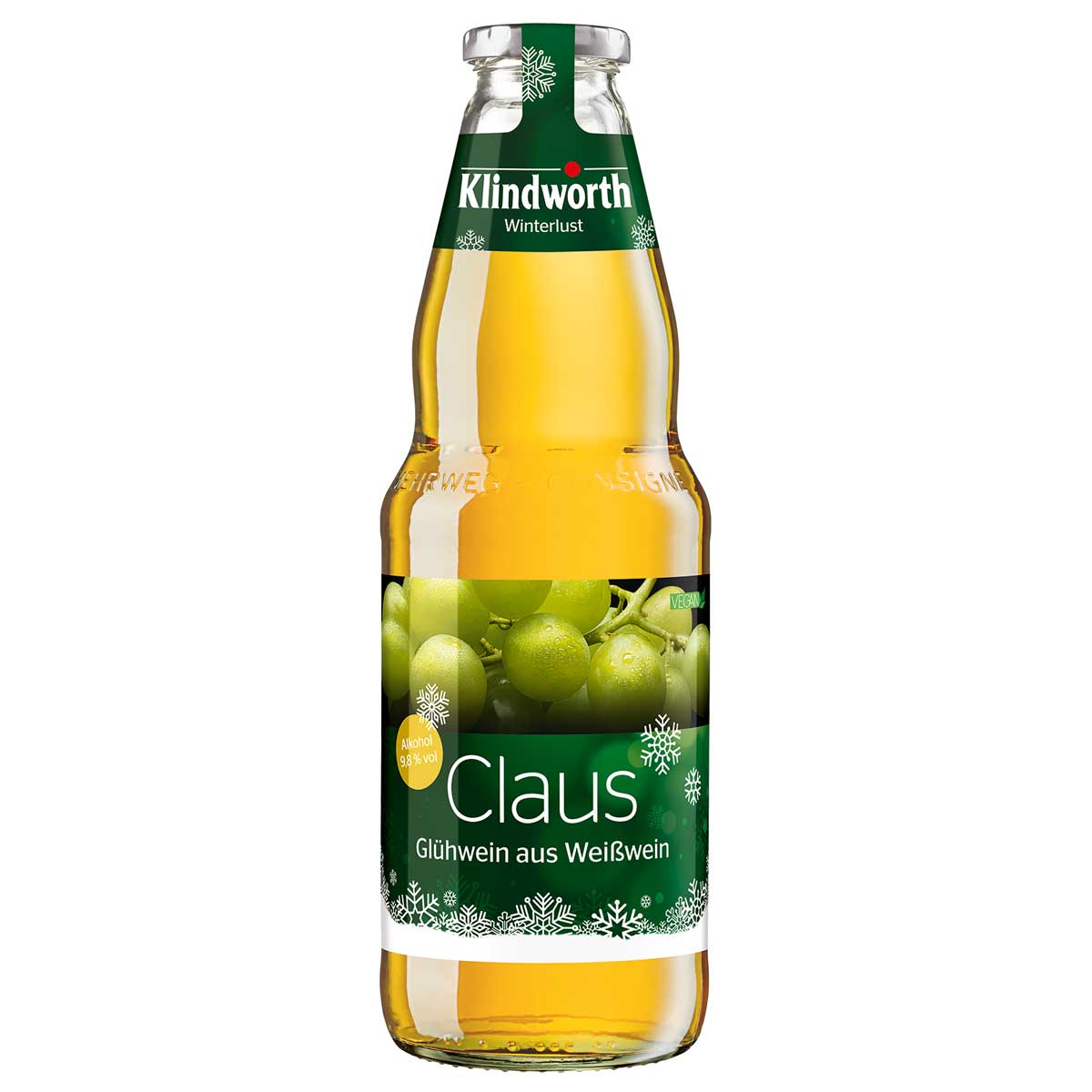 Klindworth-Winterlust-Claus-Gl_hwein-aus-Wei_wein-1l-Glas-Flasche Klindworth Winterlust Claus Glühwein aus Weißwein