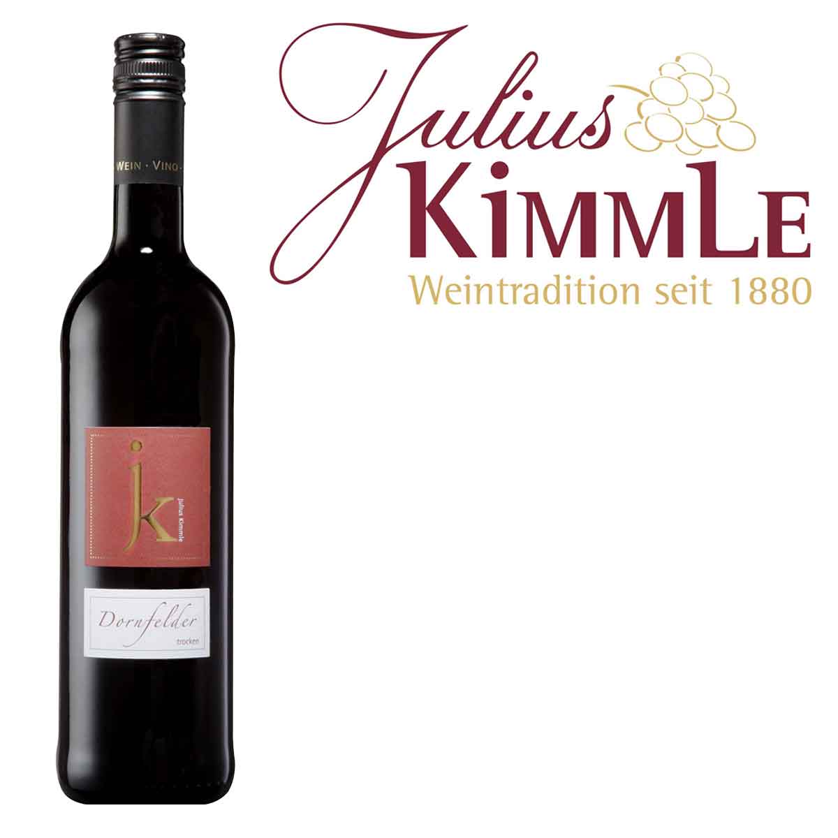 Julius-Kimmle-Dornfelder-trocken-0_75l-Flasche-2021-12-16-Fl-Logo-Re Julius Kimmle Dornfelder trocken
