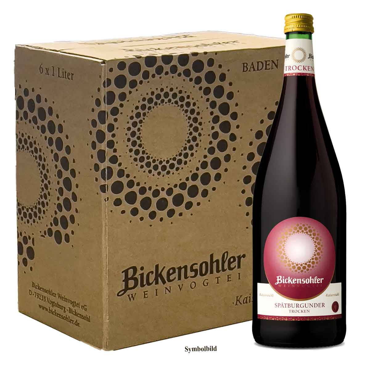 Bickensohler-Sp_tburgunder-Trocken-Karton-6x1_0-Ltr-Flaschen-2021-11-16 Bickensohler Spätburgunder Rotwein trocken