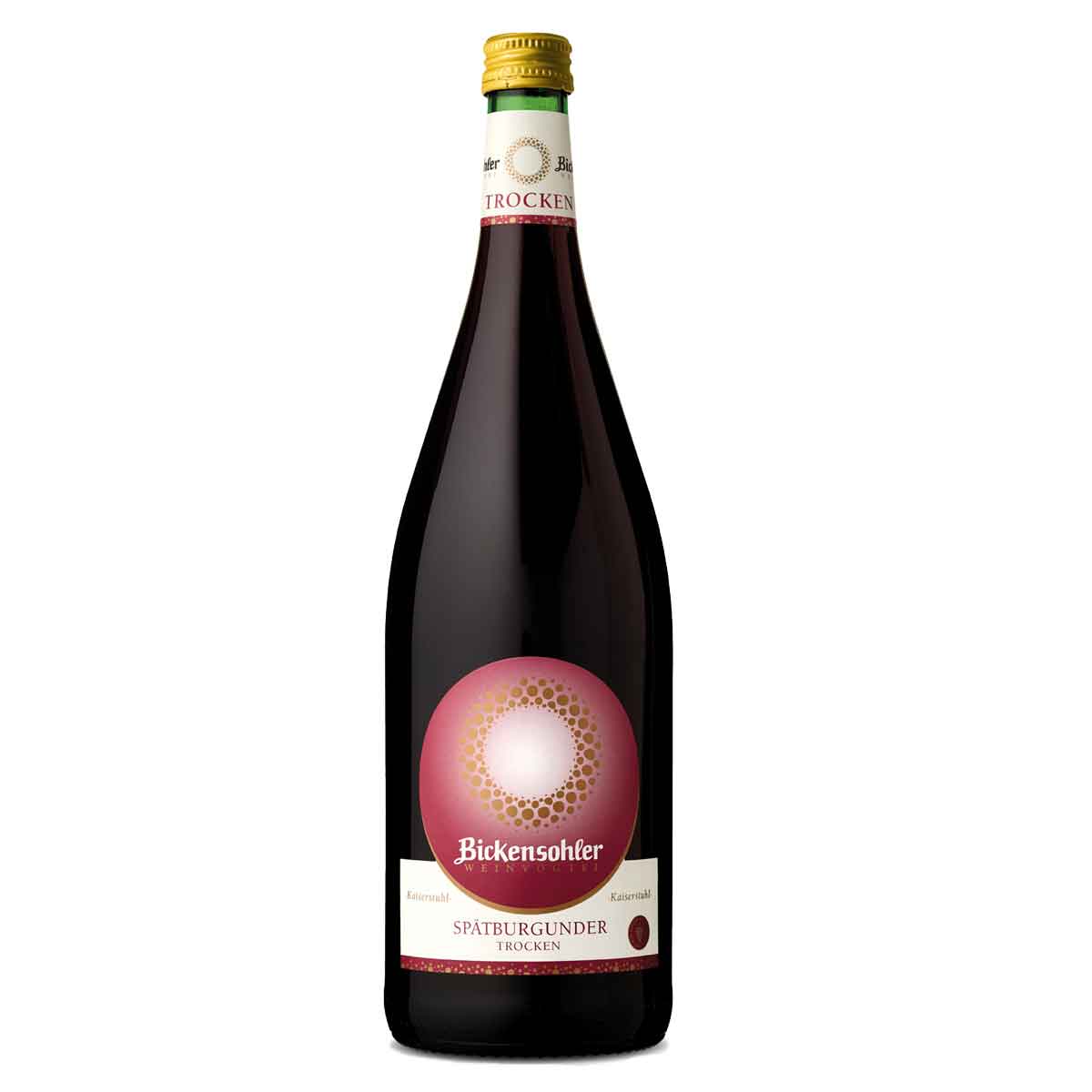 Bickensohler-Sp_tburgunder-Trocken-1_0-Ltr-Flasche-2021-11-16 Bickensohler Spätburgunder Rotwein trocken