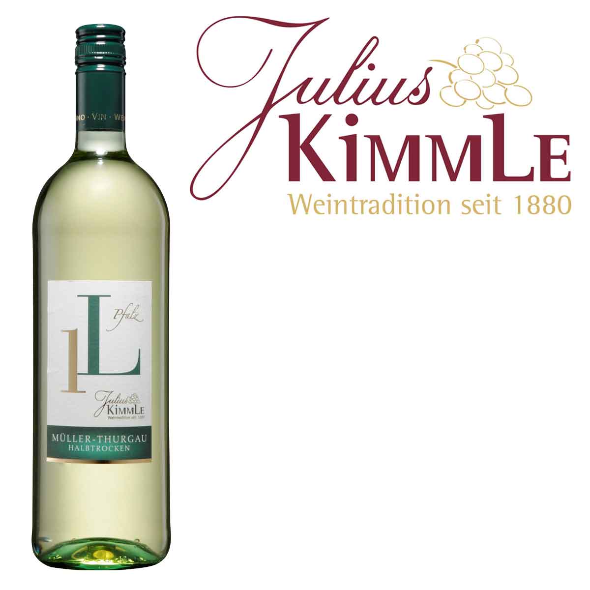 Julius-Kimmle-M_ller-Thurgau-halbtrocken-1_0-Ltr-Flasche-2021-12-22-Fl-Logo-Re Julius Kimmle Müller-Thurgau halbtrocken