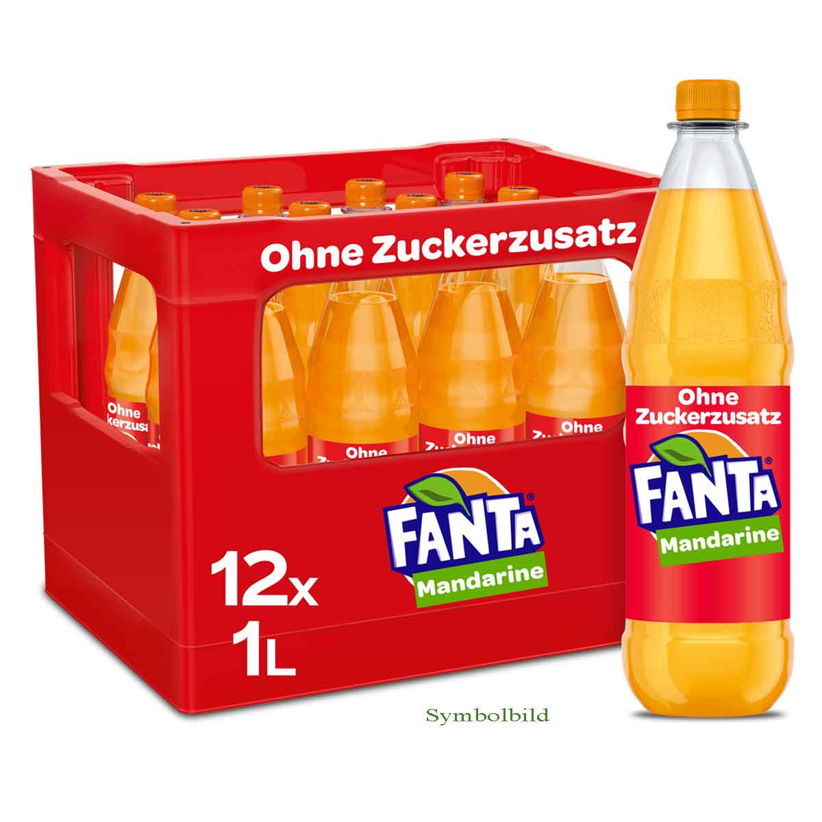 Fanta Mandarine ohne Zuckerzusatz