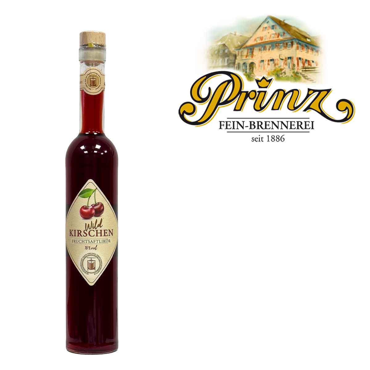 Prinz Wild Kirschen Likör 16%