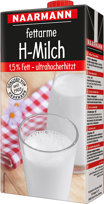 H-Milch Naarmann ultrahocherhitzt 1,5% Fett