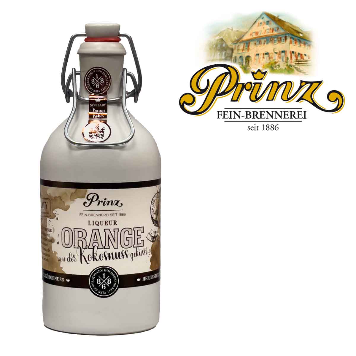 Prinz Nobilady Orange-Kokosnuss Liqueur 17,7%